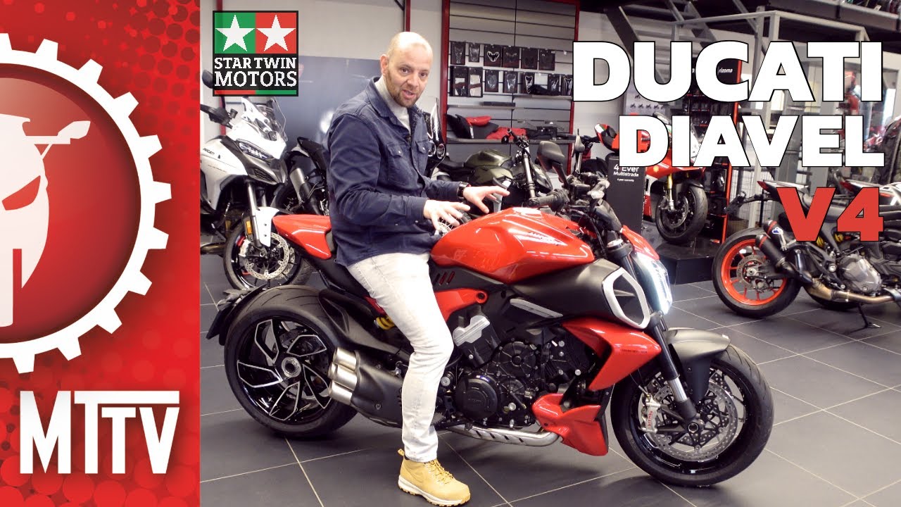 Ducati Diavel V4 / Kijkje in de Showroom bij Star Twin Motors / Motor Test TV / 2023