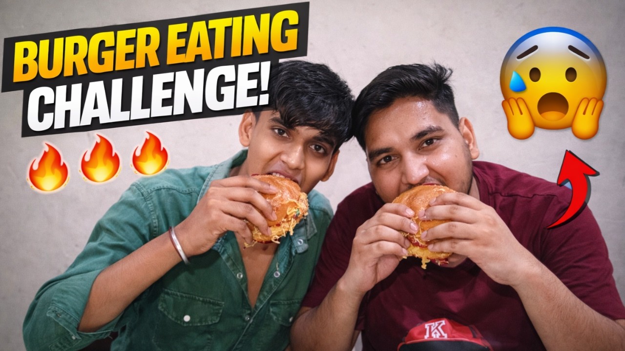 BURGER KING EATING CHALLENGE 😍 || burger 🍔 खाने का चैलेंज 🤤 || फूड लवर 🥵 BIG BITE 🍔