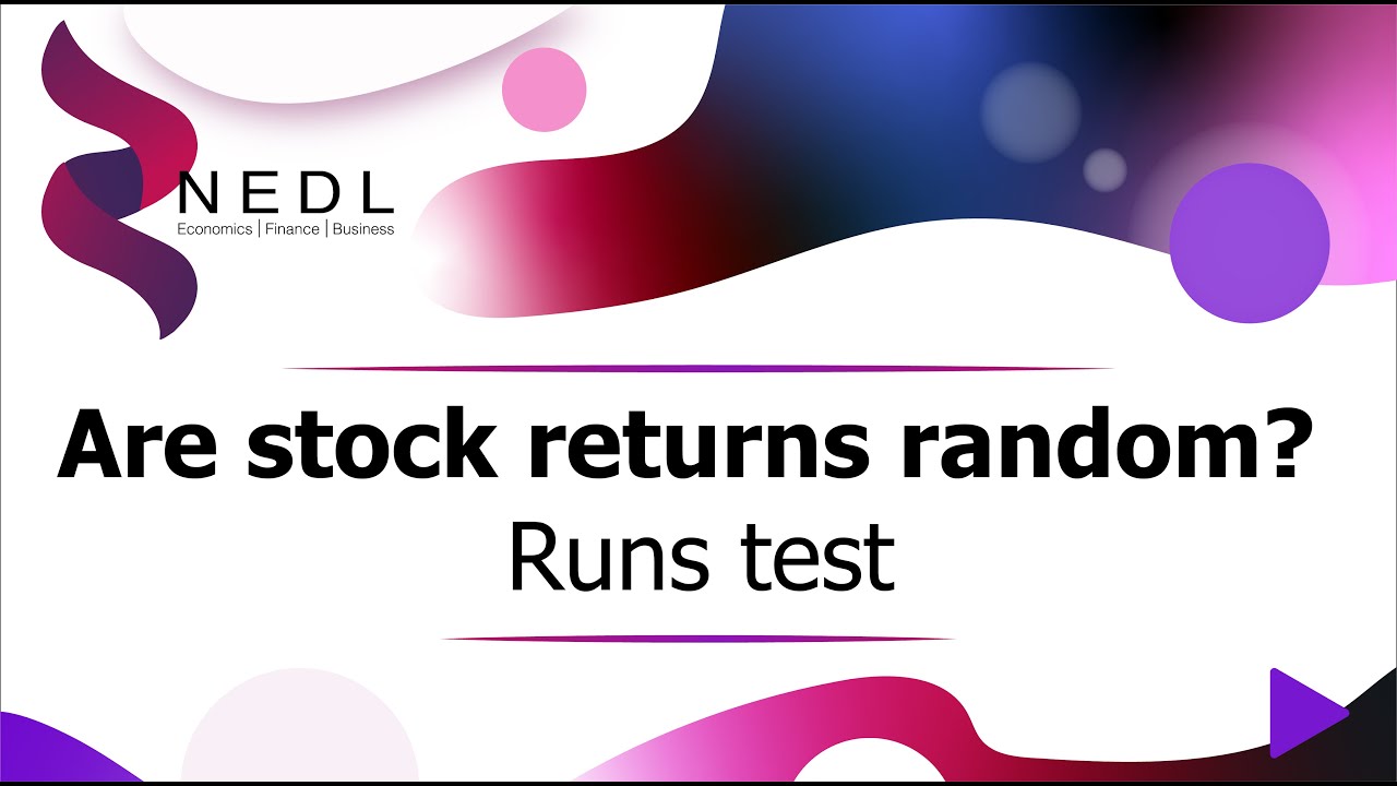 Do stock returns follow random walks? - Runs test (Excel)