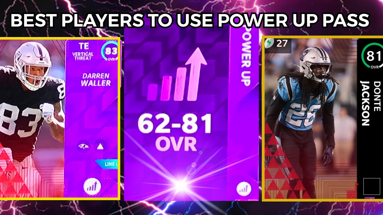 THE BEST PLAYERS TO USE THE 62-81 POWER UP PASS ON | MADDEN 21 ULTIMATE TEAM!