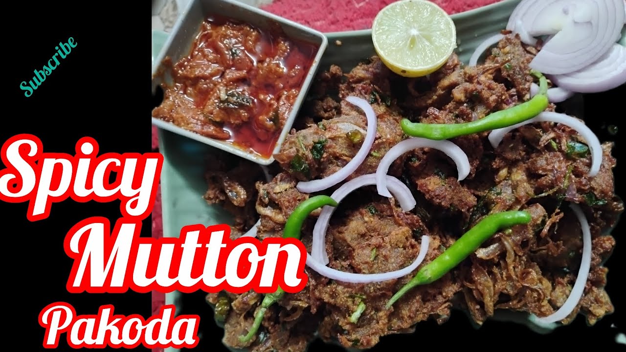 Iftar special mutton pakoda recipe.spicy 🔥 mutton pakoda.Easy & tasty recipe 