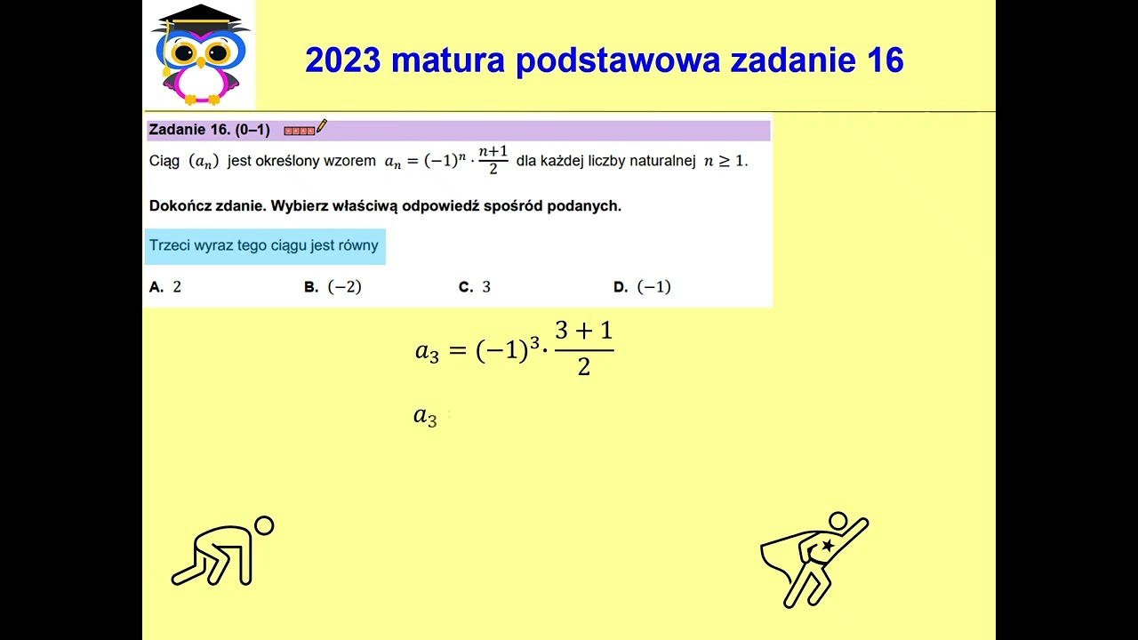 16 PP POP 2023 Matura matematyka poziom podstawowy, termin poprawkowy, sierpień. Zadanie 16