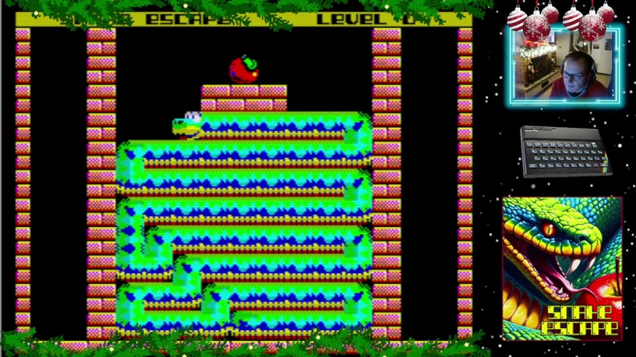 NATALE 2025: Il gioco di oggi 15 dicembre è SNAKE ESCAPE - ZX SPECTRUM