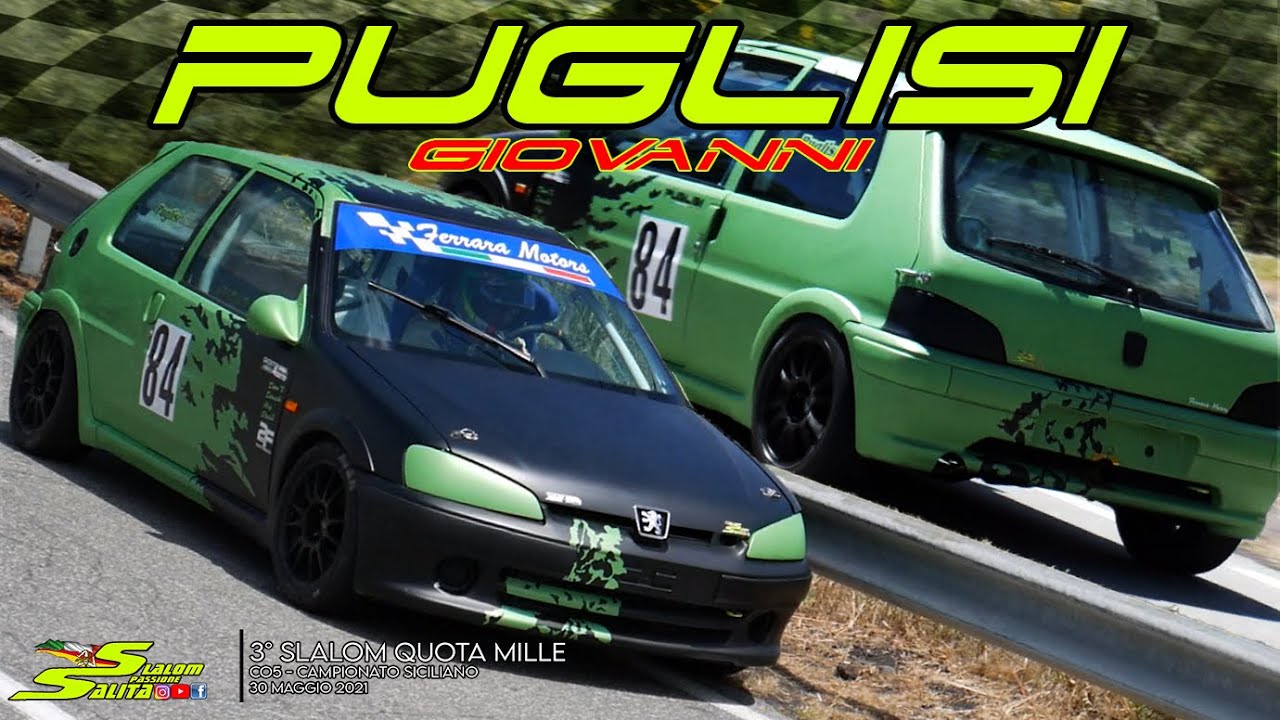 SLALOM LINGUAGLOSSA 2021 // PEUGEOT 106 RS PLUS 1600 // SEQUENTIAL GEARBOX SHOW // ONBOARD