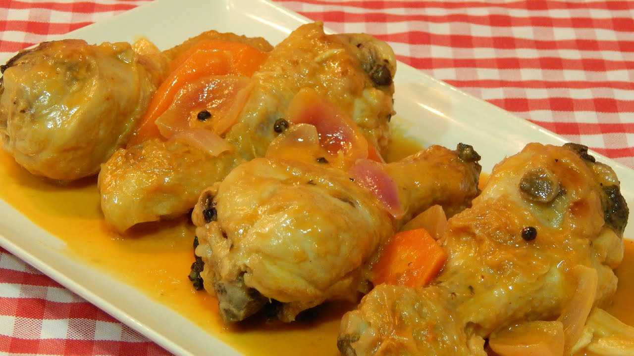 Cómo hacer pollo en escabeche receta fácil