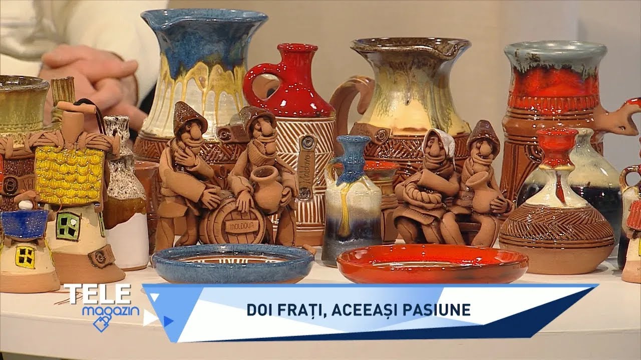 Opere de artă din ceramică, confecţionate de fraţii Scutelnic din Truşeni