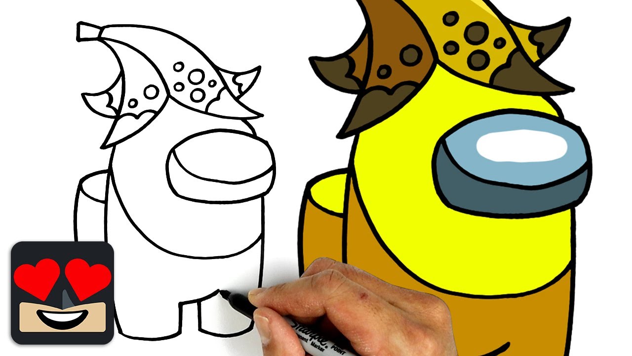 How To Draw Banana Crewmate | Among Us