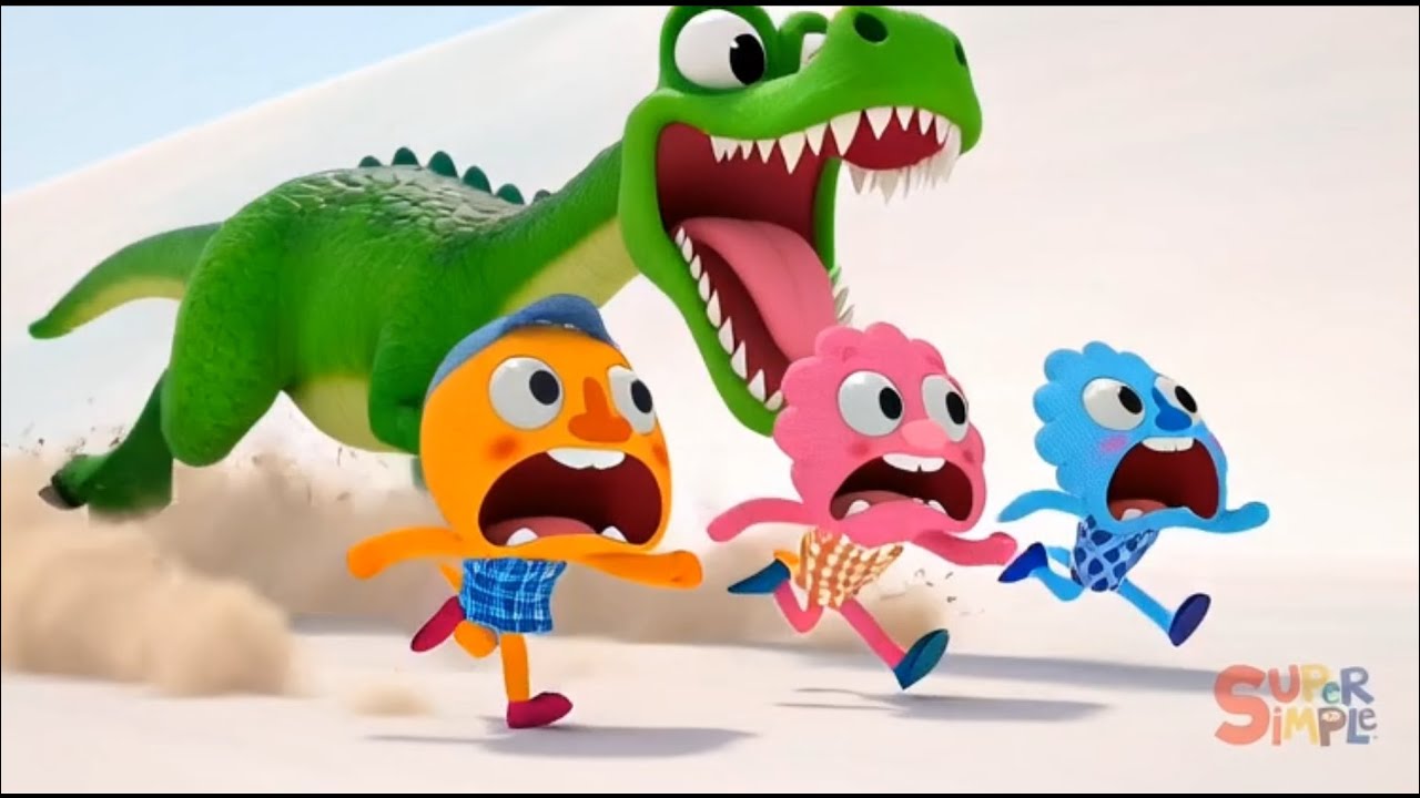 Noodle & Pals- Running away from big green dinosaur Sponsored by Gamavision Csupo Effects 