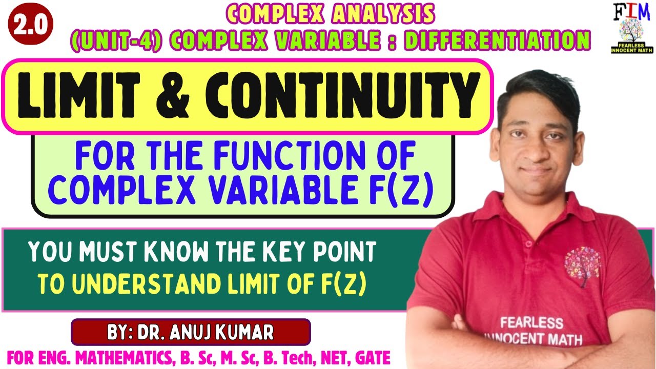 L-1 FUNCTION OF COMPLEX VARIABLE | LIMIT AND CONTINUITY OF COMPLEX FUNCTION | LIMIT OF F(z) EXAMPLES