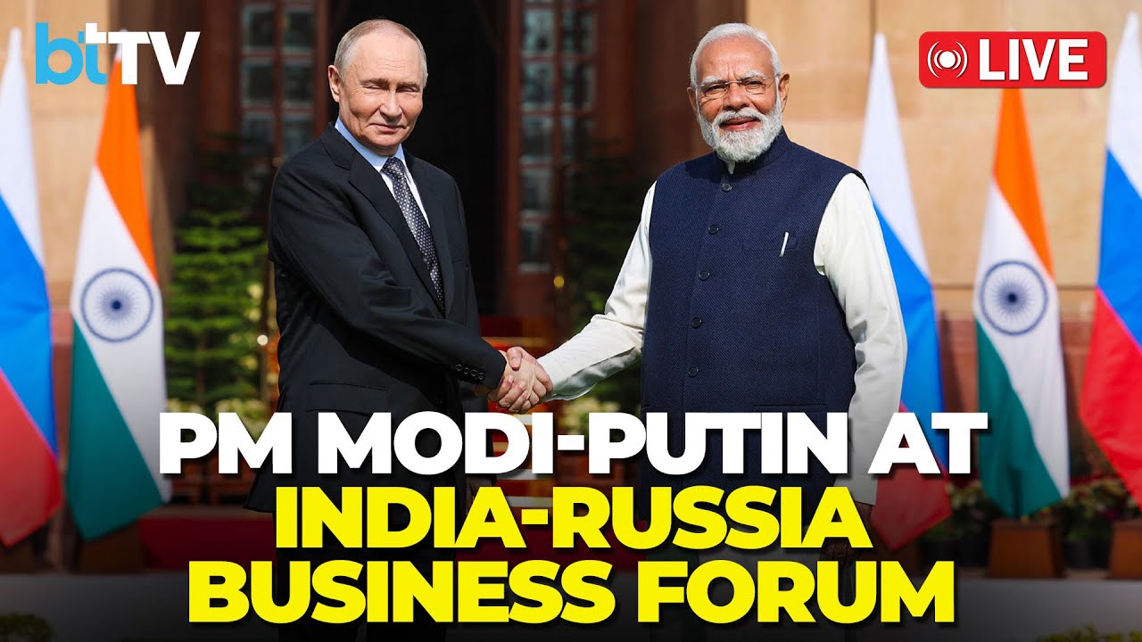 LIVE: PM Modi, President Putin Outline New India&ndash;Russia Economic Roadmap At Business Forum
