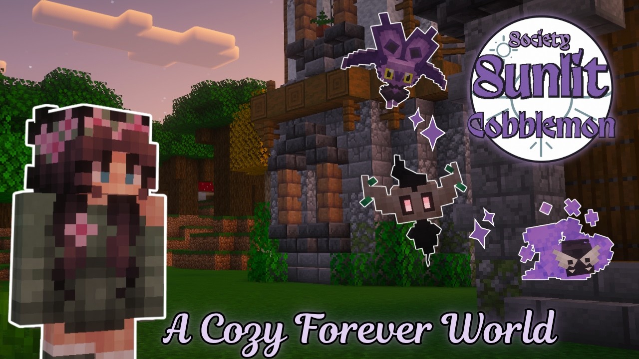 The PERFECT Start to My Magical Society Sunlit Cobblemon Forever World ✨💜A Cozy Minecraft Longplay