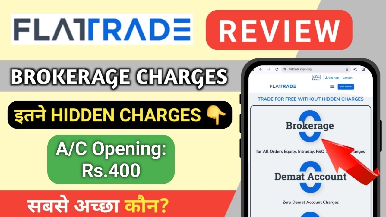Flattrade review 2026: Flattrade Brokerage Charges | Flattrade app kaise use kare?