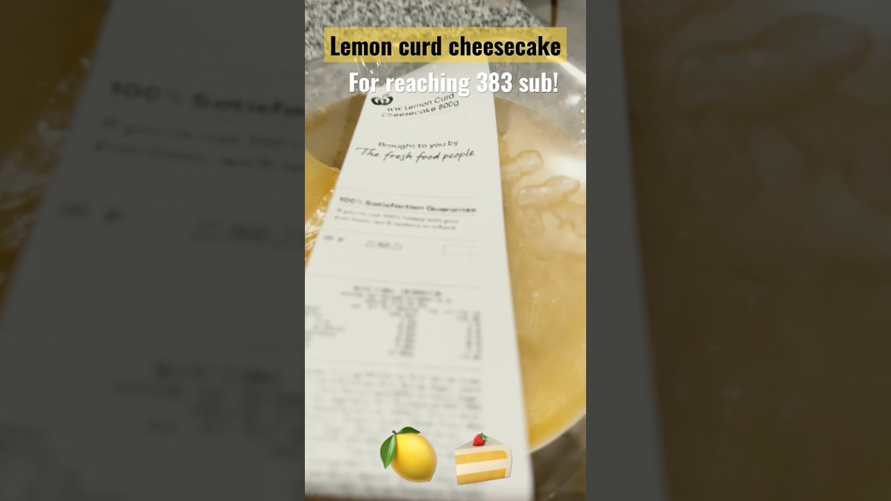 Lemon aesthetic cheesecake 🍋( for reaching 383 subs!) #subscribe @OrianaAndIker24