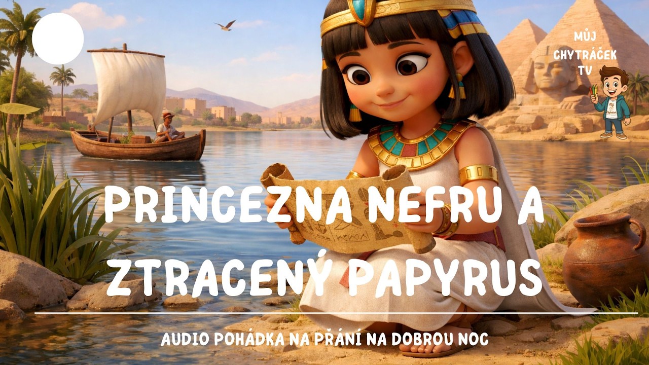 📜 🏺Princezna Nefru a ztracený papyrus I Audio pohádka na přáni na dobrou noc I Na cesty I Do auta