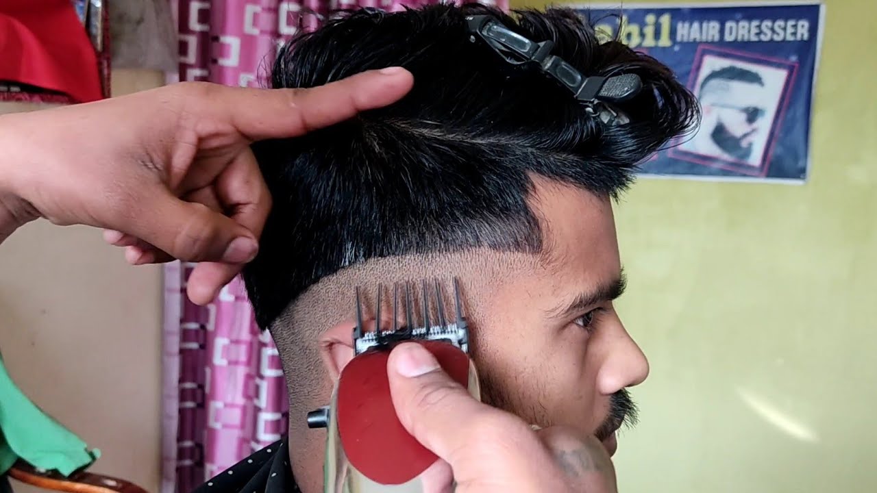The BEST FADE 2021 ( skin fade hair cut for men ) in barber shop ludhiana Punjab | Sahil barber