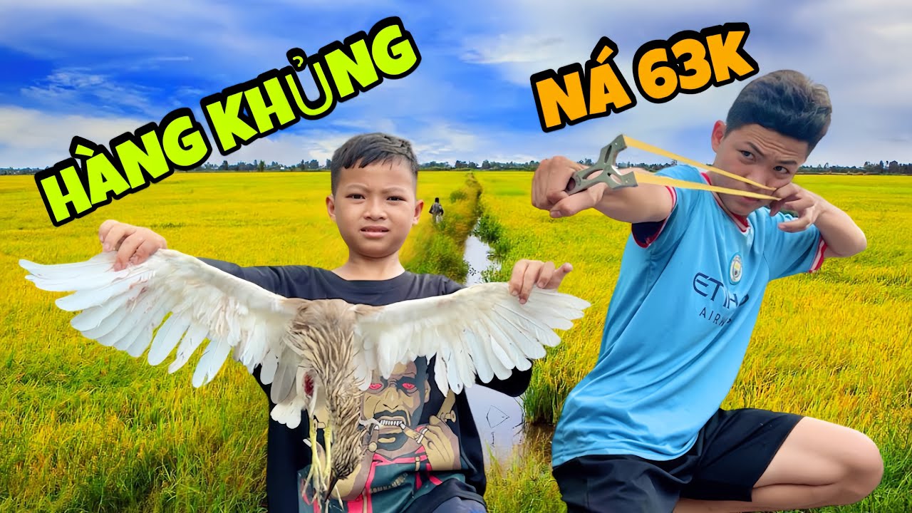 Ná Cao Su | Một Ngày Đi Bắn Chim Bằng Ná 63K Cùng Khang Không Khí - Ty Cận Vệ Team
