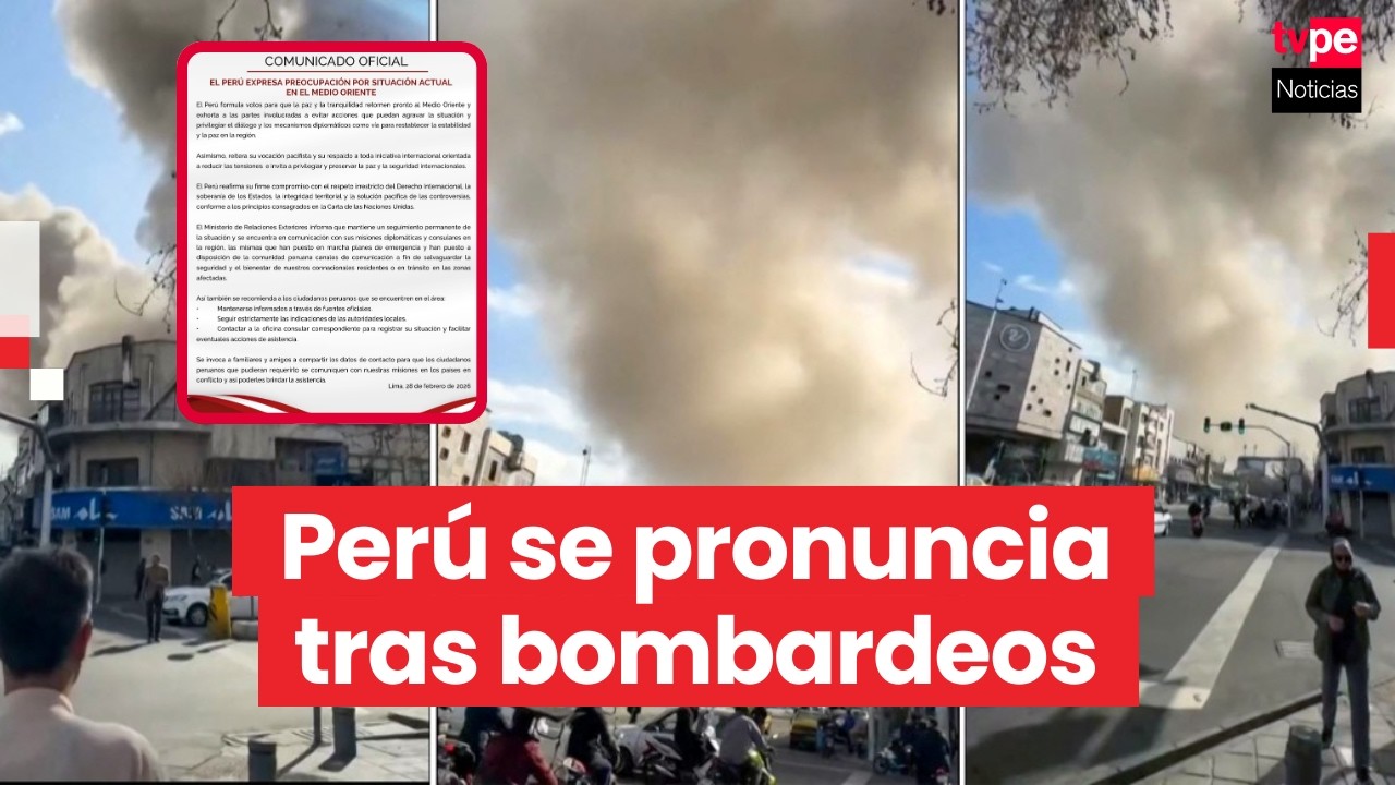 Perú exhorta a partes en conflicto del Medio Oriente a privilegiar el diálogo y la diplomacia