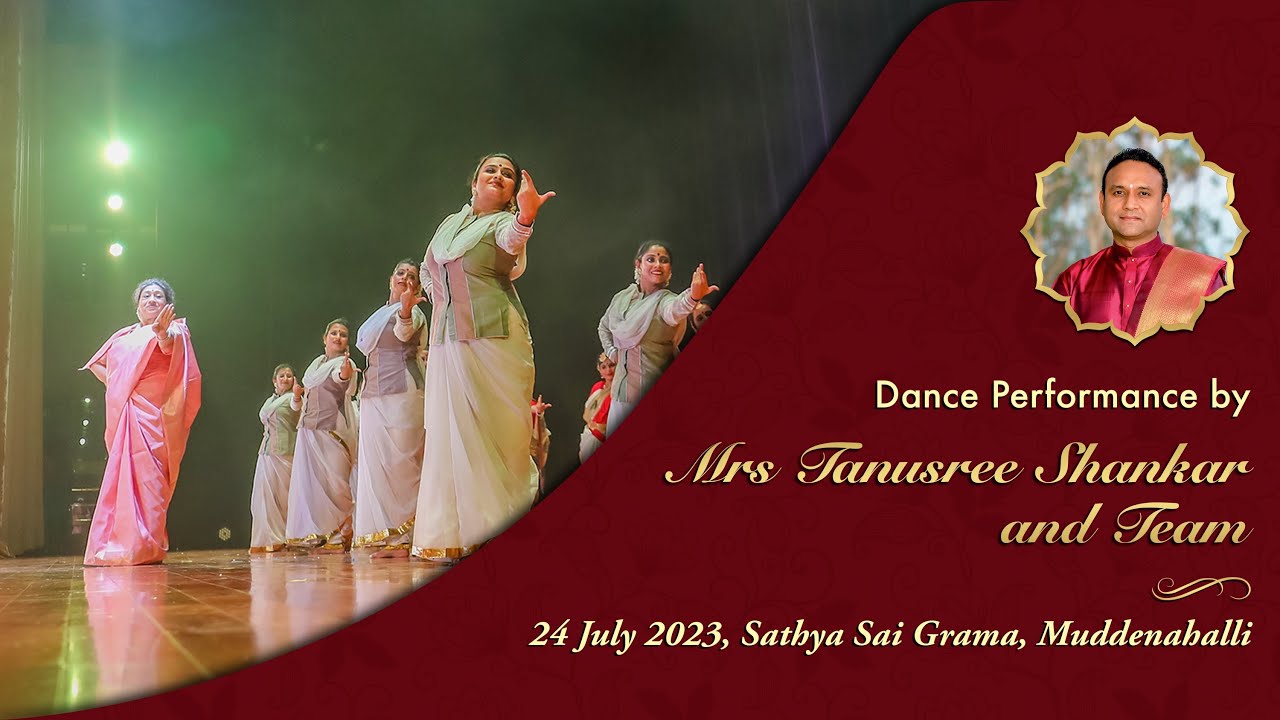 Dance Performance by Mrs Tanusree Shankar and Team || Live From Muddenahalli ||24 July 2023, Evening