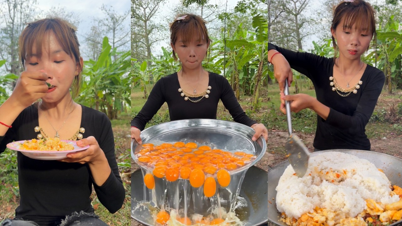 Amazing cooking yummy deep fried egg yolk recipe