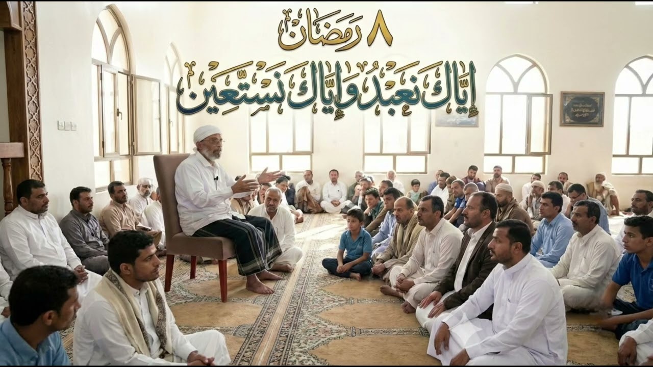 (٨) إياك نعبد وإياك نستعين.#المقرمي 