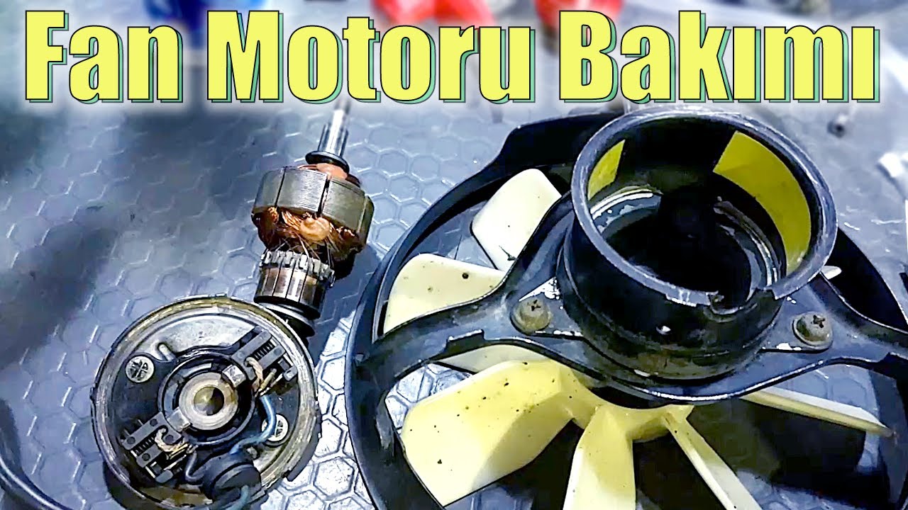 Soğutucu Radtayör Fanı Bakımı. Radyatör Fan Sökümü. Motor Armatür, Kömür Tetkiği. Kawasaki GPZ500