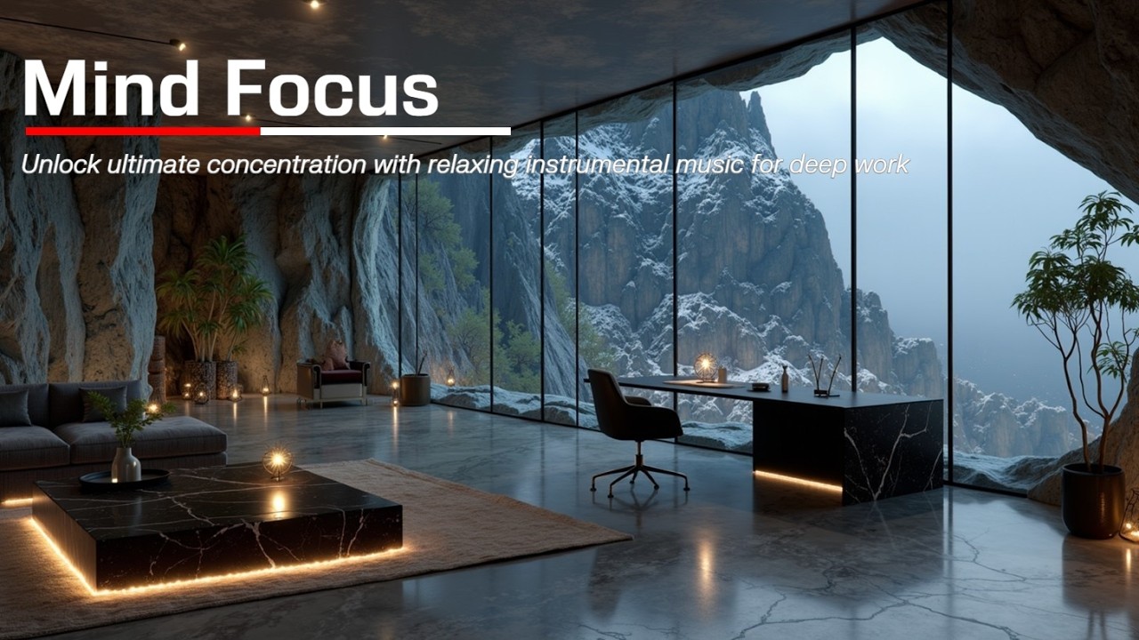 Deep Focus Chillout 2026 | 3 часа инструментальной музыки для работы | Офис в горной пещере