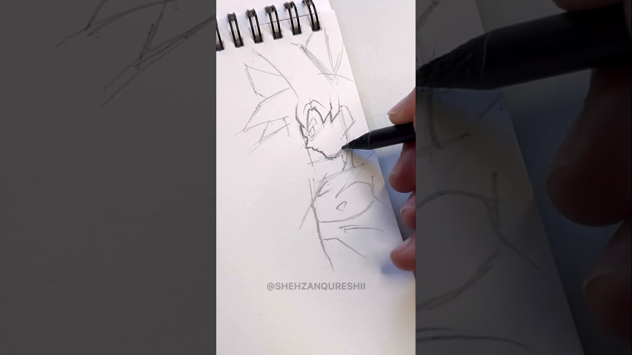 Drawing Goku Mastered Ultra Instinct Vs??  #gokuultrainstinct #muigoku