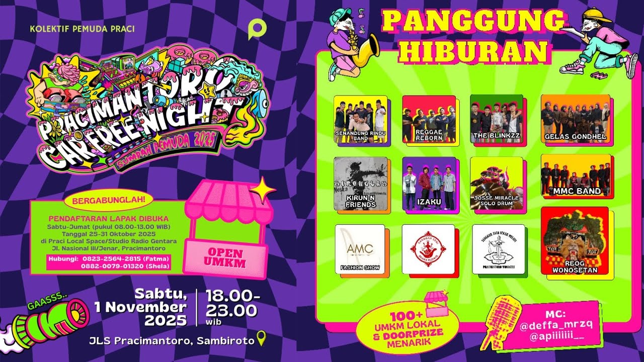 🔴📡Live 🔴 PRACIMANTORO CAR FREE NIGHT 2025 || JLS. SAMBIROTO || MMC LIGHTING