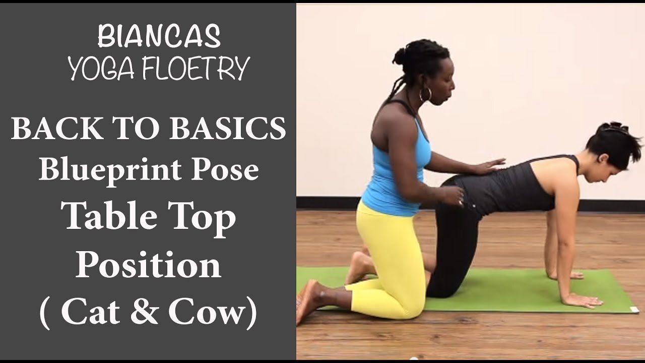 Yoga Pose: Finding Table Top Position for a Strong Spine (Cat Cow)