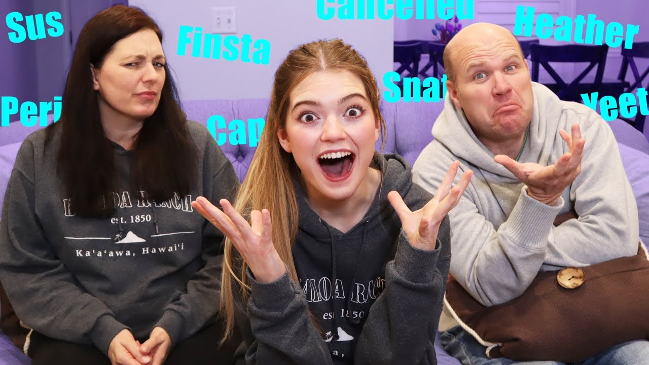 QUIZZING my Dad and Mom on TEEN SLANG