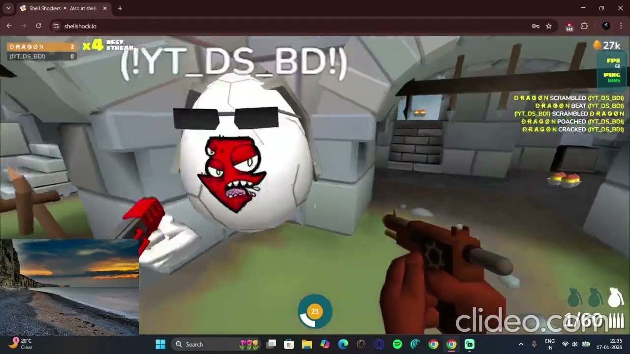 Shellshock.io- 1v1( DRAGON VS YT_DOS_YT)