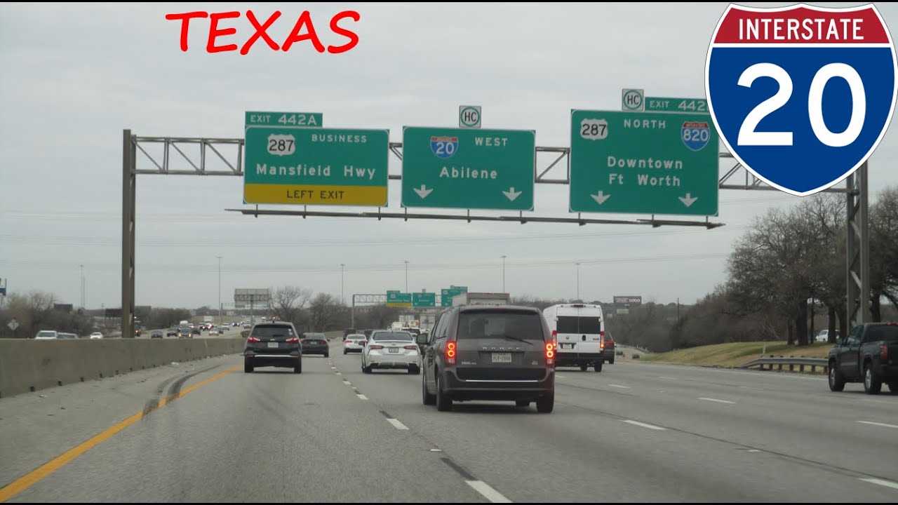Interstate 20 - Texas (Exits 480 to 420) westbound