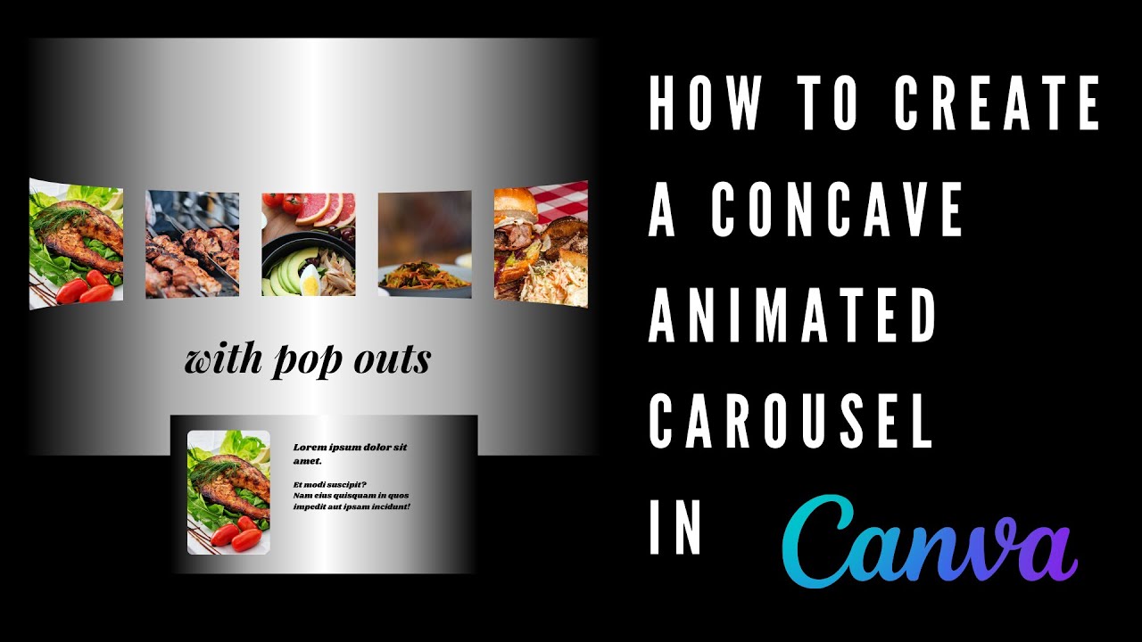 How to Create a Concave Animated Carousel in Canva