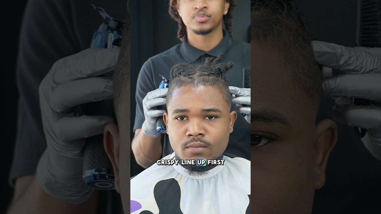 How To Get A Crispy Lineup 💈🔥🔥 #barber #reels