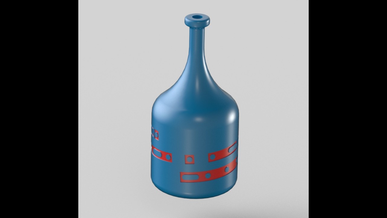 Hidden message on a bottle? #NXCAD #nxcadtutorial #siemensnx
