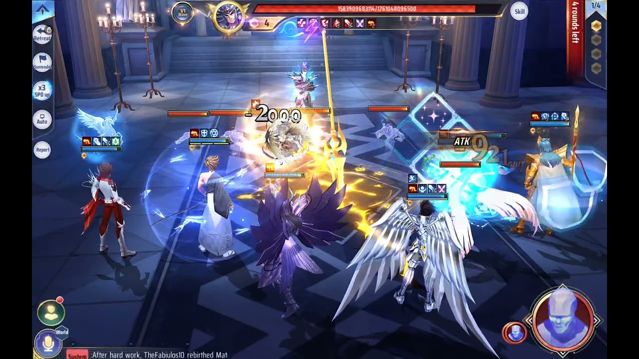 TEMPLE OF HADES - DAMAGE CAP (4.2 Bi) - CANCER DEATHMASK - B PEGASUS SEIYA + HELP