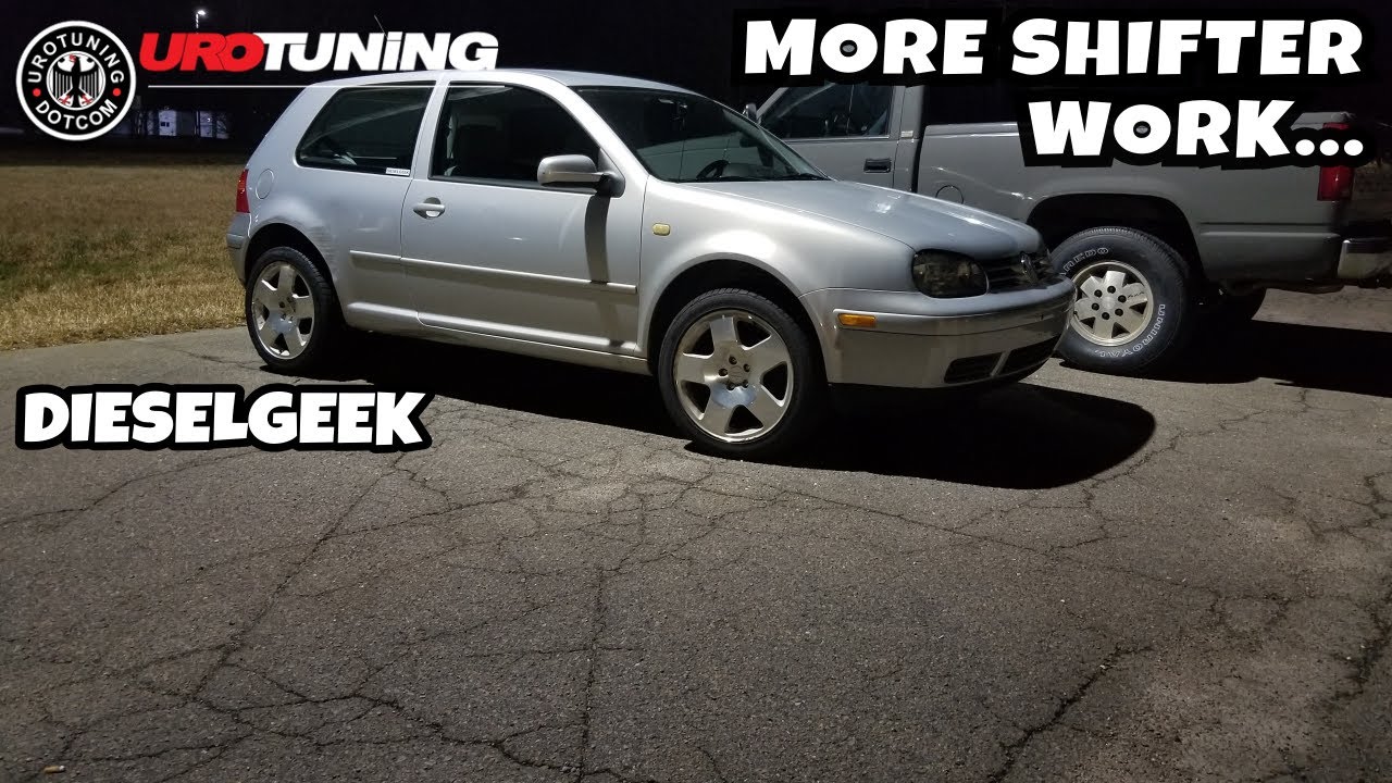MK4 Golf shifter rebuilt kit and cable end bushings install (UroTuning, DieselGeek)