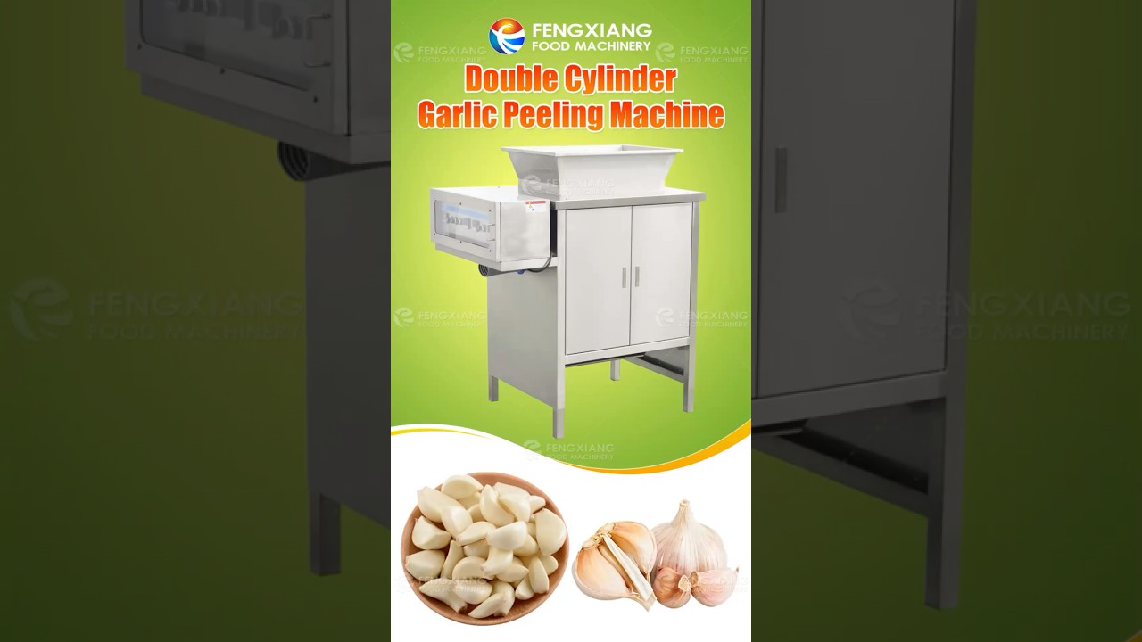 Peel Garlic in Seconds! 🔥 Automatic Garlic Peeling Machine Demo #garlicpeeling