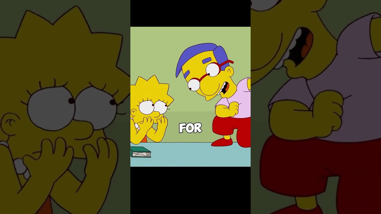 Milhouse plans to confess his feelings to Lisa. #anime #animerecap #TheSimpsons