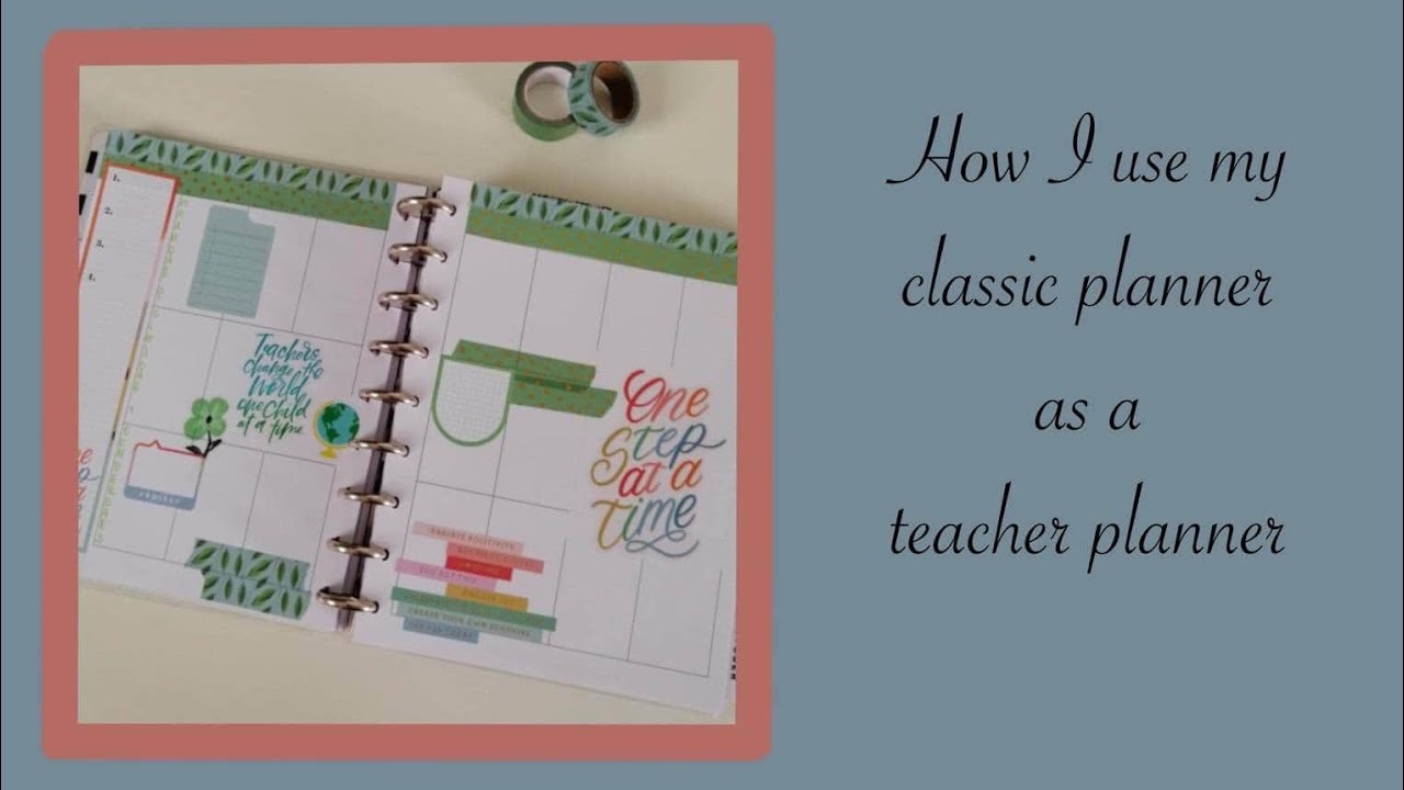 Classic planner as a teacher planner