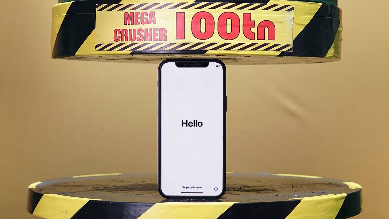 IPHONE 12 VS HYDRAULIC PRESS (EXPLOSION!) | Mega Crusher