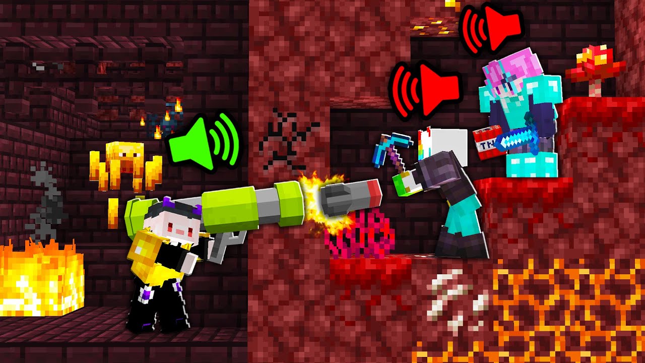 Minecraft【語音獵人遊戲】但是我不演了直接拿槍！在被2位台灣頂尖速通玩家追殺的情況下，我還有存活的希望嗎？