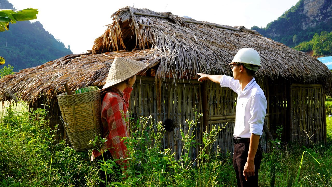 Poor girl gets help from kind engineer. Build her dream house