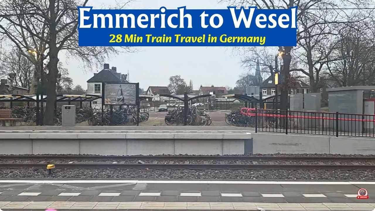 Train travel from Emmerich to Wesel Germany | Scenic Train Journey🚆4K HDR