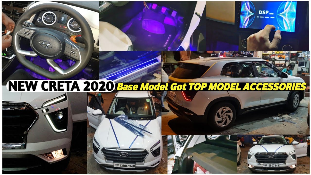2020 HYUNDAI CRETA ALL ACCESSORIES IN REASONABLE PRICES | CRETA BASE MODEL CONVERTED TO TOP MODEL