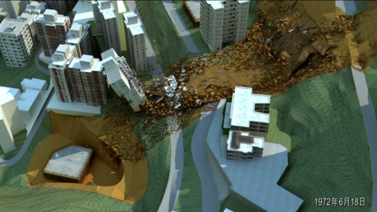 Computer Animation of the 1972 Po Shan Road Landslide