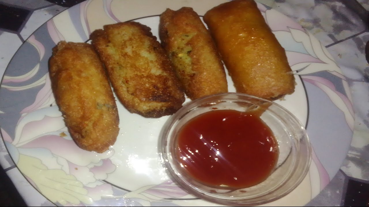 Potato bread roll#crispy #bread recipe YouTube short