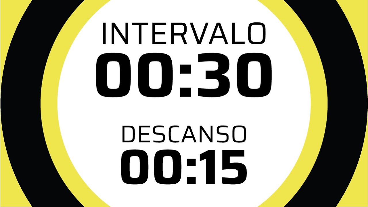 #CRONOMETRO de 30 minutos | #Intervalos de 30 segundos con 15 segundos de descanso | Sin música