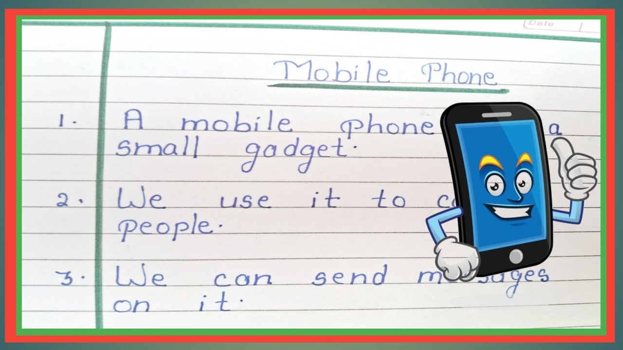 Write An Essay On Mobile Phone In English! Mobile Phone Essay! Paragraph  On Mobile Phone 
