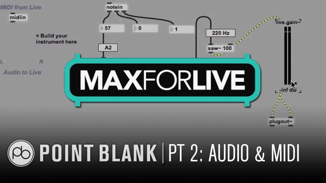 Как создать устройство Max for Live: Часть 2 — Создание простого синтезатора